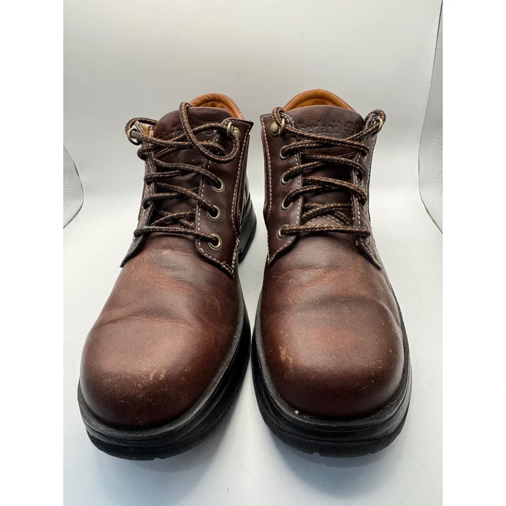 Timberland Mens‎ Brown Leather Lace Up Chukka Boots Size 8M Style 83309